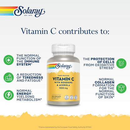 Vitamina C 1000 mg con rosa canina