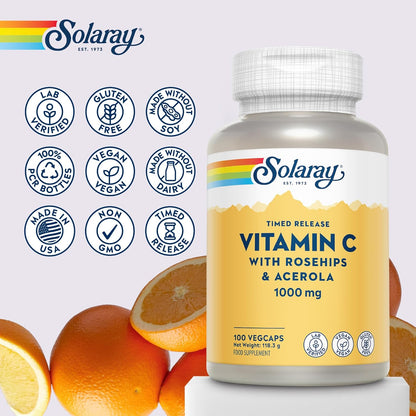 Vitamina C 1000 mg con rosa canina