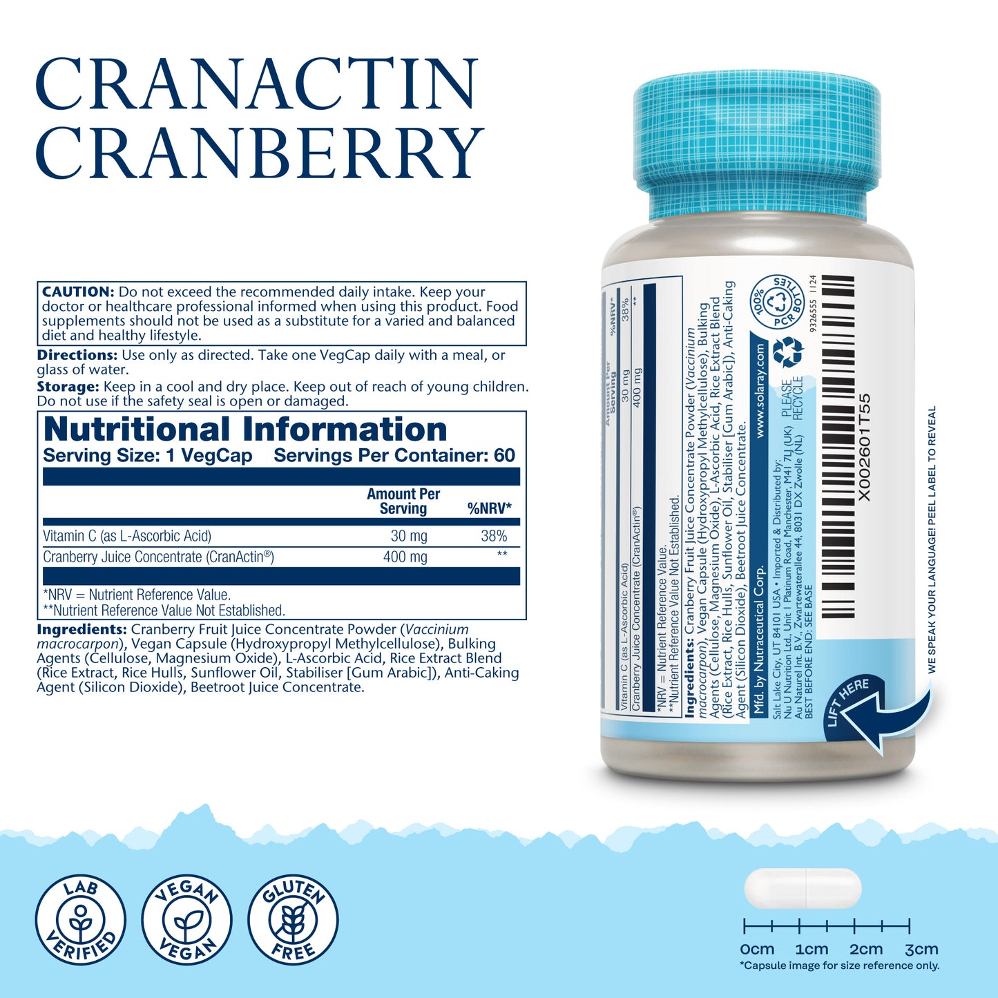 CranActin Mirtillo rosso e vitamina C