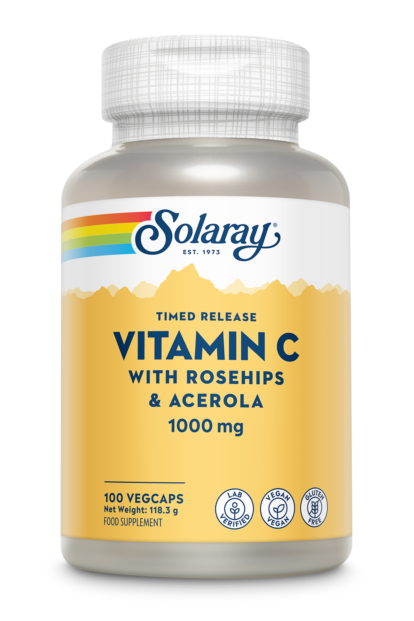 Vitamina C 1000 mg con rosa canina