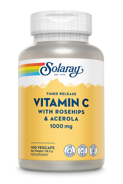 Vitamina C 1000 mg con rosa canina